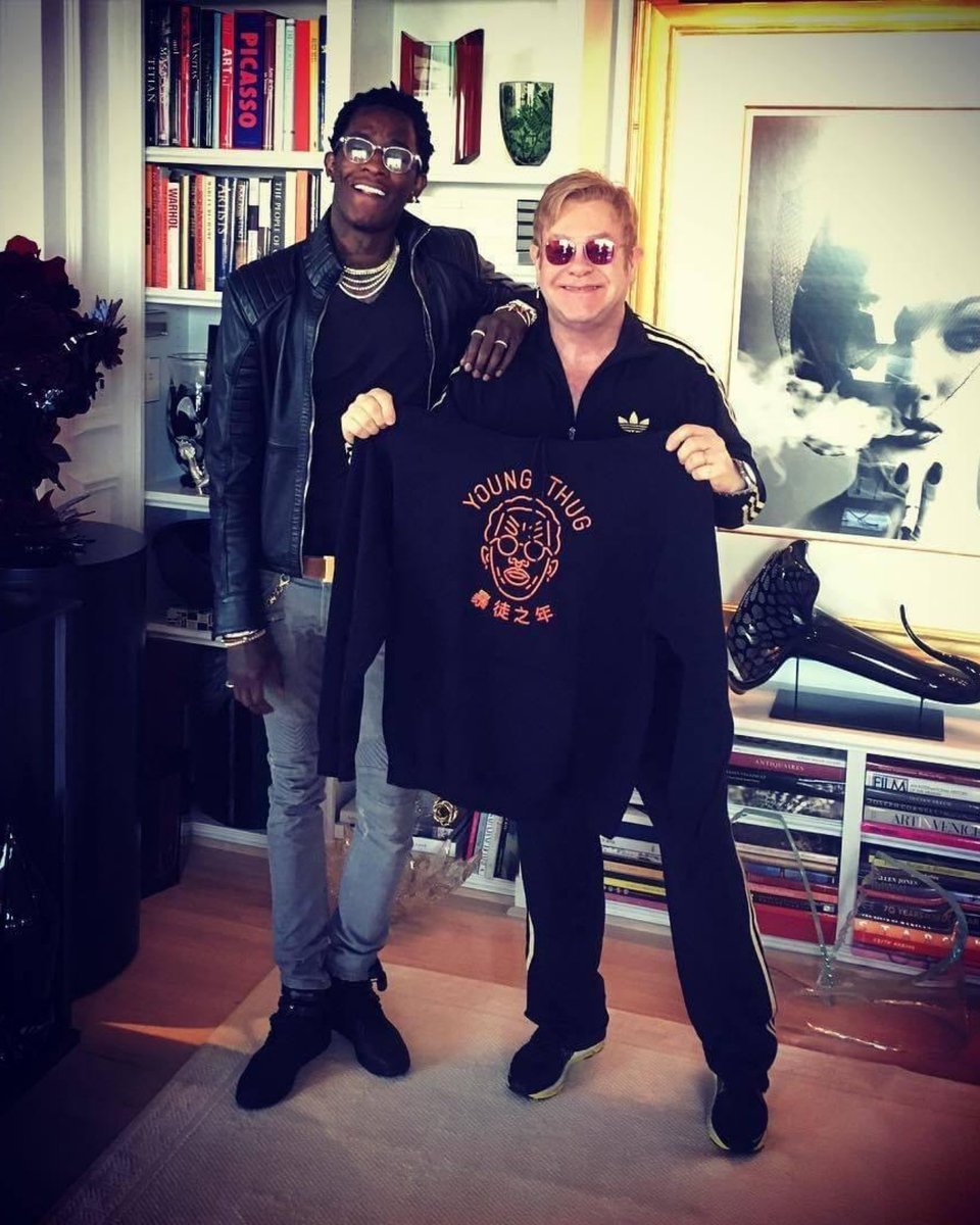YoungStonerLife's tweet photo. Young Thug &amp; Elton John 🚀 https://t.co/xE2aBYz3j9