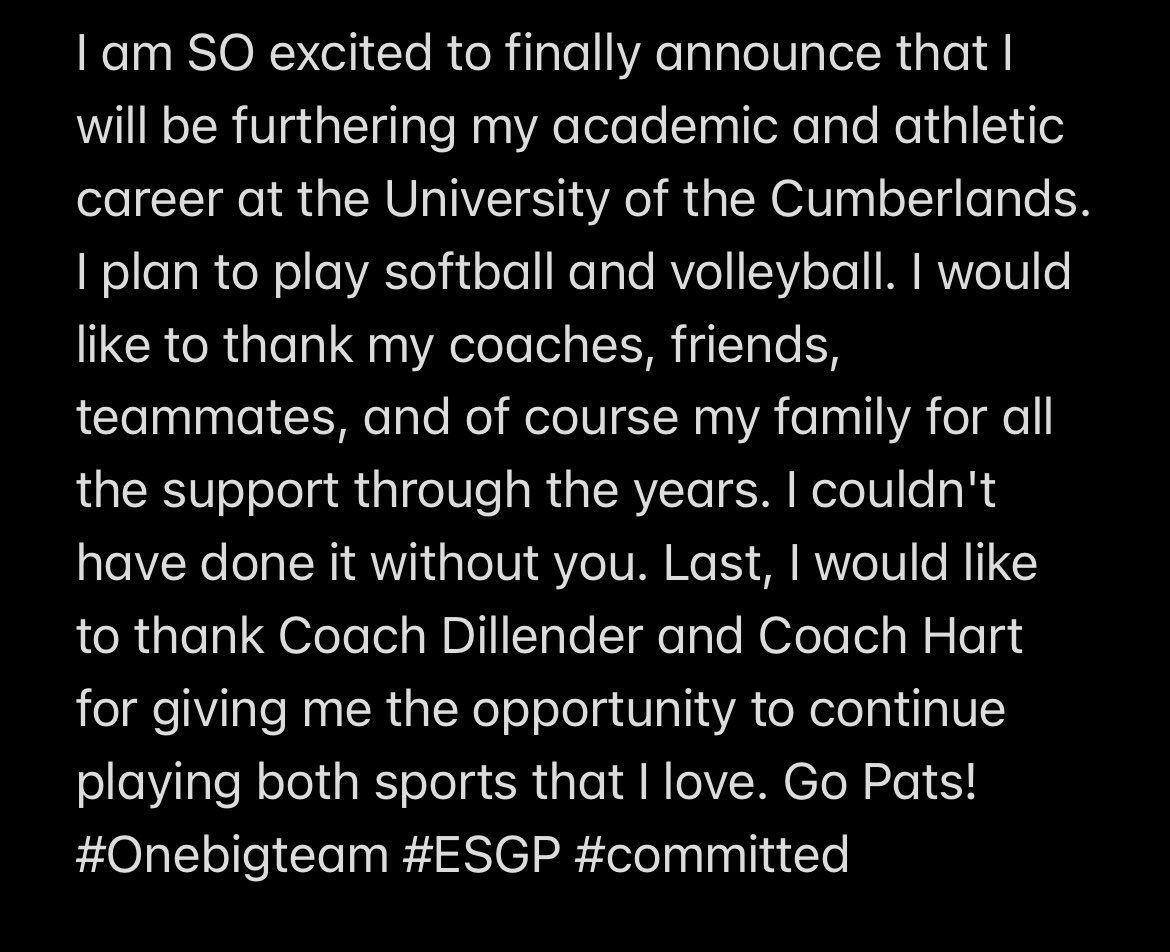 Next 4! Go pats! #onebigteam #committedX2 <a href="/UC_Patriots/">UC Athletics</a> <a href="/Patriots_UC_SB/">UC Patriots SB</a> <a href="/UCPatriotsVB/">UC Volleyball</a> <a href="/UCumberlands/">University of the Cumberlands</a>