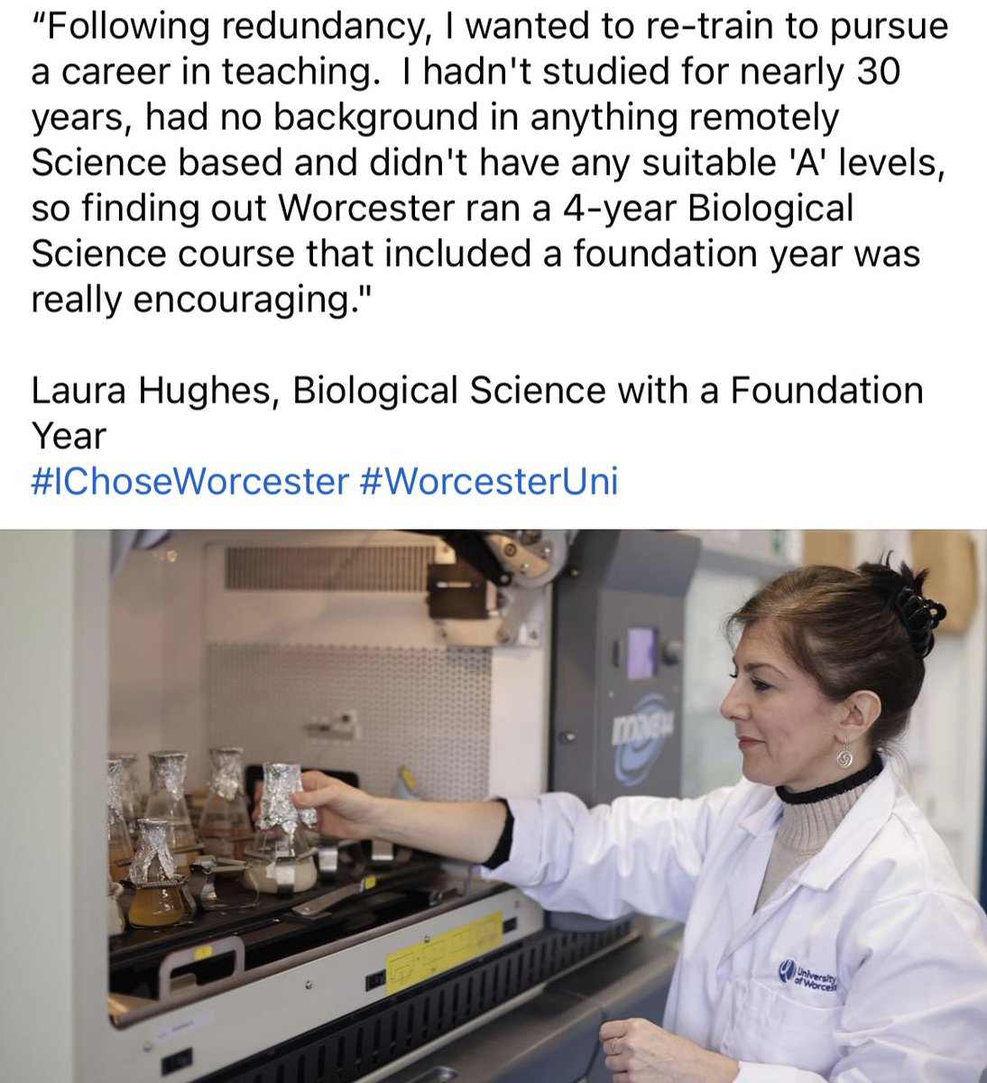 University of Worcester - PGCE Secondary course (@uwpgsec) on Twitter photo We’re delighted Laura chose to stay at <a href="/worcester_uni/">University of Worcester</a> and complete her Secondary PGCE with <a href="/education_uw/">University of Worcester Institute of Education</a> 9 more months and the dream will be a reality! Inspiring 💙💫 You probably know someone who could do it too! Give them a nudge, recruitment for Sep 24 starts very soon! 👩🏻🏫👩🏻💻👩🏻🔬 We’re delighted Laura chose to stay at <a href="/worcester_uni/">University of Worcester</a> and complete her Secondary PGCE with <a href="/education_uw/">University of Worcester Institute of Education</a> 9 more months and the dream will be a reality! Inspiring 💙💫 You probably know someone who could do it too! Give them a nudge, recruitment for Sep 24 starts very soon! 👩🏻🏫👩🏻💻👩🏻🔬