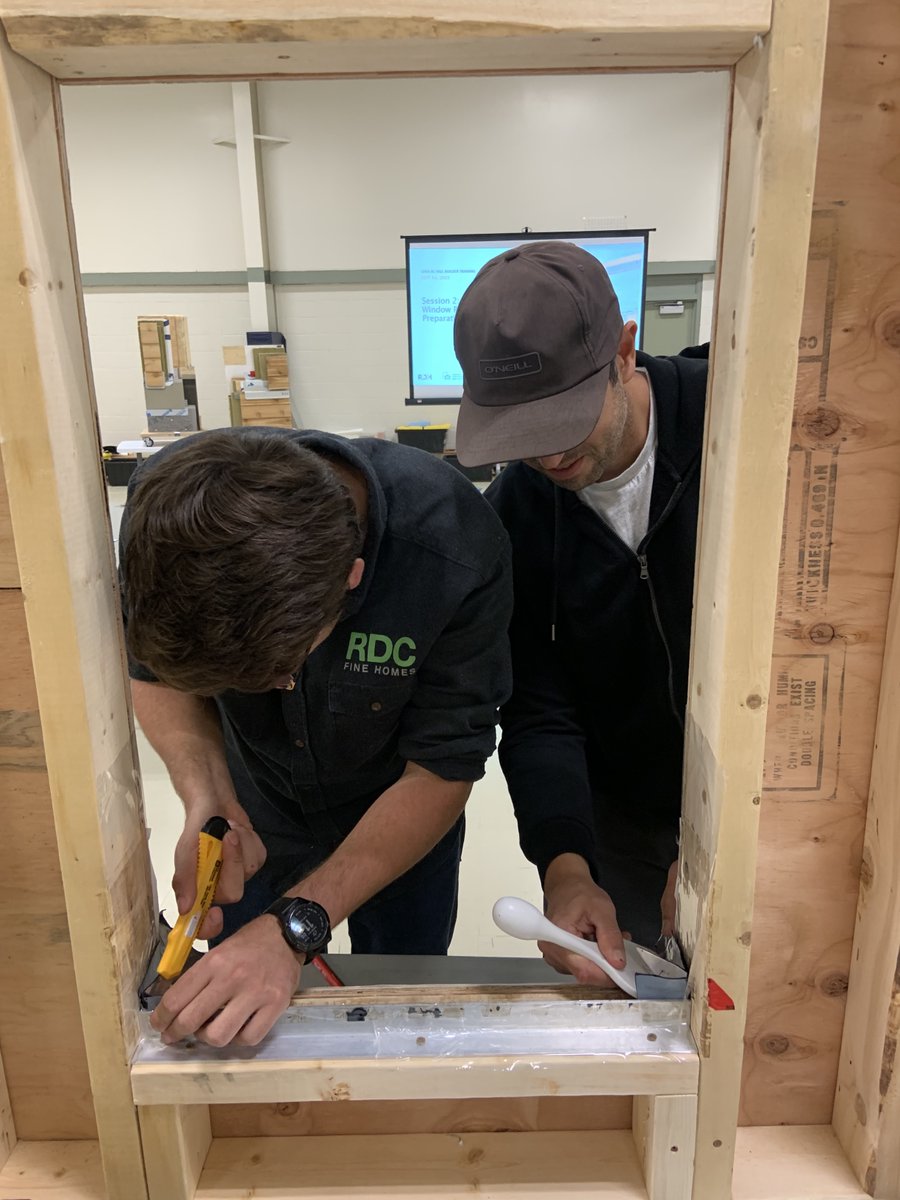 RDCFineHomes's tweet photo. RDC recently attended a CHBA BC building science and envelope seminar in Squamish by RDH Building Science.
Here are a few shots of the team updating their skill set on the latest waterproofing and airtightness strategies!
#CHBA #CanadianHomeBuilders #BuildingScience https://t.co/wHbVNgumZV