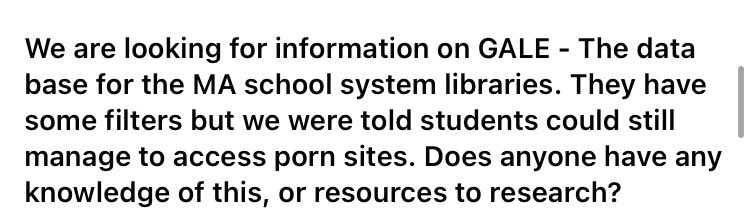 Look, if you’ve figured out how to use a *Gale database* to access porn at school (when you have a phone in your pocket), honestly, I salute your research skills.