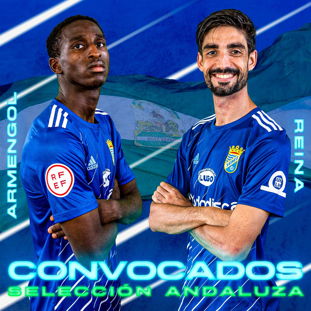 XerezCD_OFICIAL's tweet image. 🟢⚪️🟢

Armengol y Reina son citados por la Selección Andaluza para el próximo entrenamiento de 3 de octubre en Utrera 👏👏