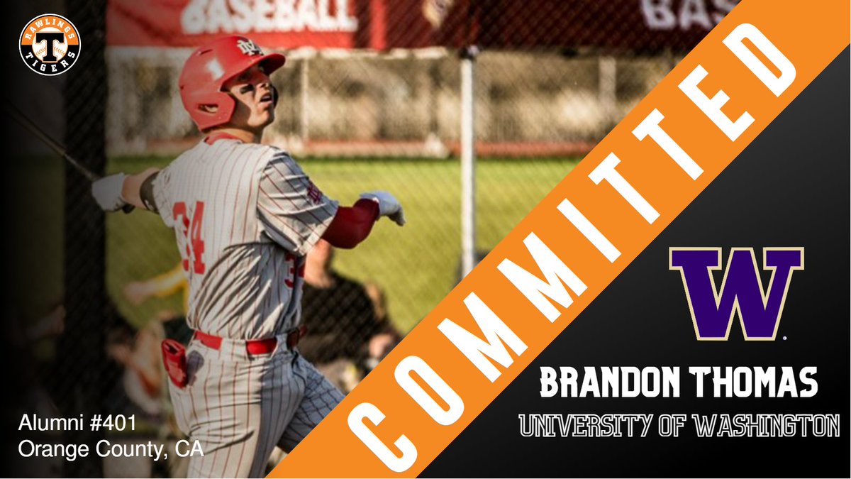 Rawlings Tigers National Recruiting (@recruittigers) on Twitter photo Congrats to Brandon Thomas from Orange County, CA on his commitment to the University of Washington!
#TigerAlum
2025 Grad
<a href="/Rawlings_Tigers/">Rawlings Tigers</a> Congrats to Brandon Thomas from Orange County, CA on his commitment to the University of Washington!
#TigerAlum
2025 Grad
<a href="/Rawlings_Tigers/">Rawlings Tigers</a>
