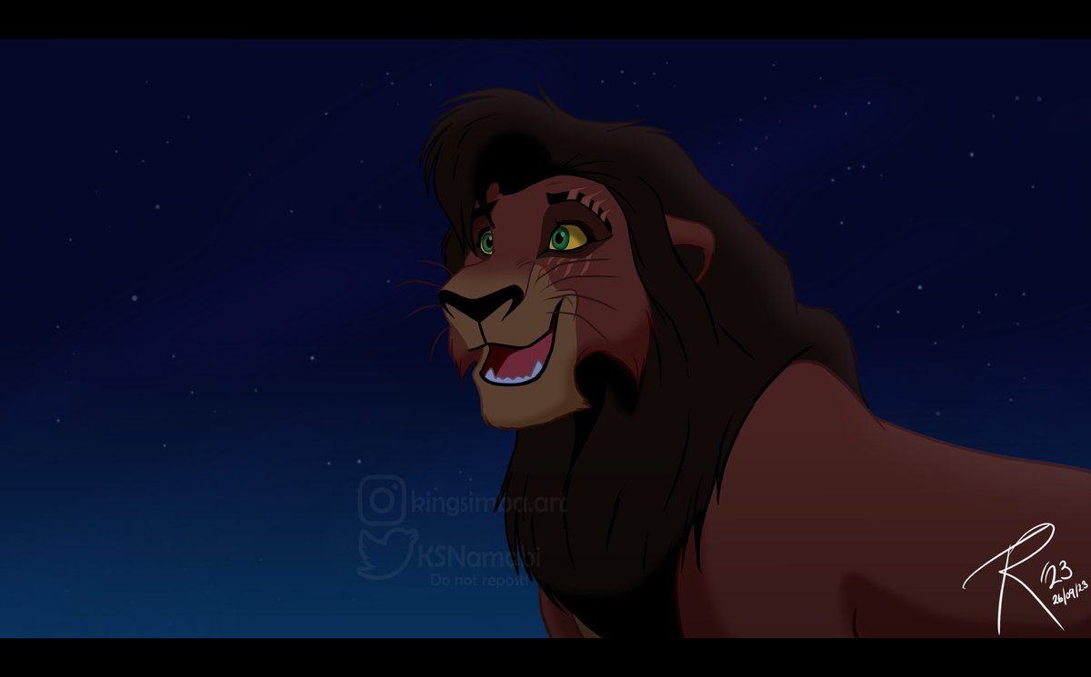 KSNamabi's tweet photo. Glee (Screenshot Redraw) ✨

I was in a Kovu mood, so have this simple redraw ☺️

#kovu #disney #fanart #thelionking #lionking https://t.co/rG0V37oE1s