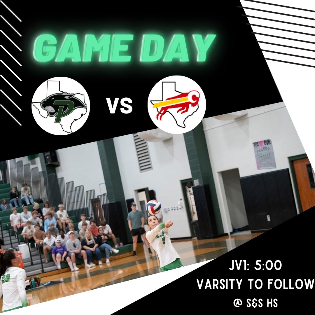 Today is GAME DAY!

The Lady Panthers take on the Lady Rams tonight. 

JV1 5:00
Varsity following 

Let’s go Lady Panthers🐾🏐

H.U.N.G.R.Y