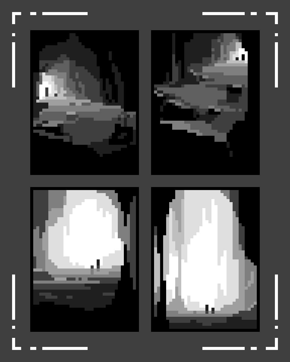 TheDavishi's tweet image. Some warmup thumbnails today.
Same concept, different composition ideas #pixelart