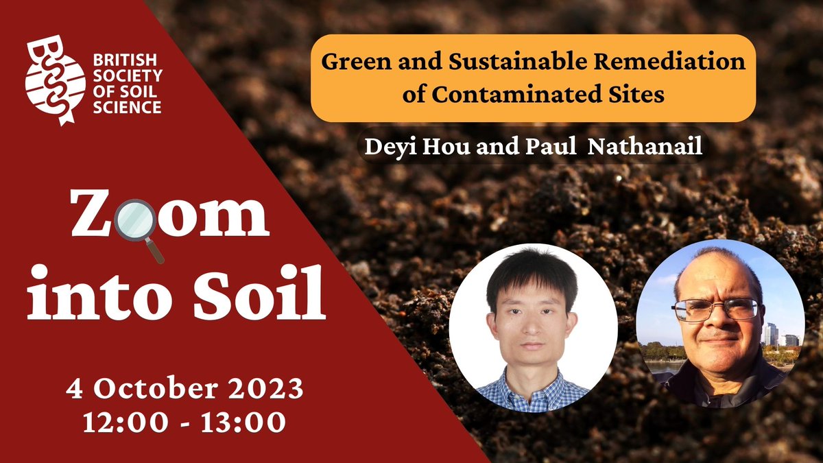 British Society of Soil Science (@soil_science) on Twitter photo 🌐 Sustainable Remediation of Contaminated Sites
📅 4 October
🕛 12-1pm
➡️ow.ly/1UY950PPTYX
.
Join Deyi Hou, Editor of <a href="/SUMjournal/">Soil Use and Management</a>, & <a href="/cpnathanail/">Paul Nathanail</a>, Director at <a href="/lqmTWEETS/">LQMtweets</a>, in our next webinar on Green and Sustainable Remediation of Contaminated Sites.
<a href="/CLRExpo/">Contamination & Land Remediation Expo 2026</a> <a href="/Dirt_Science/">Jack Hannam</a> 🌐 Sustainable Remediation of Contaminated Sites
📅 4 October
🕛 12-1pm
➡️ow.ly/1UY950PPTYX
.
Join Deyi Hou, Editor of <a href="/SUMjournal/">Soil Use and Management</a>, & <a href="/cpnathanail/">Paul Nathanail</a>, Director at <a href="/lqmTWEETS/">LQMtweets</a>, in our next webinar on Green and Sustainable Remediation of Contaminated Sites.
<a href="/CLRExpo/">Contamination & Land Remediation Expo 2026</a> <a href="/Dirt_Science/">Jack Hannam</a>