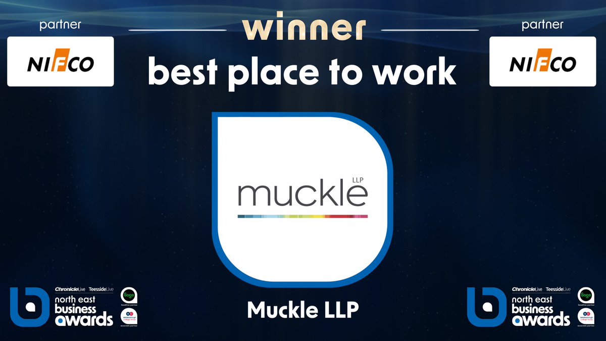 Where is the best place to work in the North East? Good luck to our finalists in the Best Place to Work category, in partnership with Nifco UK, are some of them! @MuckleLLP, #Voicentric and @BigBite Our Best Place to Work 2023 is… Muckle LLP! #ad #NEBizAwards