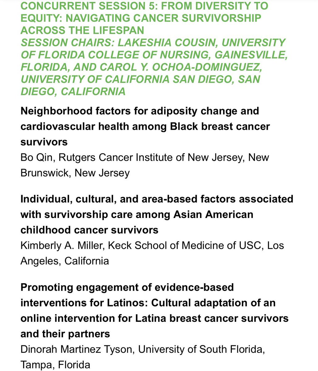 Carol Y. Ochoa-Dominguez (@ochoa_cy) on Twitter photo Excited to co-chair this session with <a href="/Lakeshia_APRN/">Lakeshia Cousin, PhD, APRN</a> at the <a href="/AACR/">AACR</a> Health Disparities conference. Please join us and our presenters <a href="/BonnieQin1/">Bonnie Qin</a> @KimMillerPhD and Dr. Dinorah Martinez Tyson for this important talks. Excited to co-chair this session with <a href="/Lakeshia_APRN/">Lakeshia Cousin, PhD, APRN</a> at the <a href="/AACR/">AACR</a> Health Disparities conference. Please join us and our presenters <a href="/BonnieQin1/">Bonnie Qin</a> @KimMillerPhD and Dr. Dinorah Martinez Tyson for this important talks.