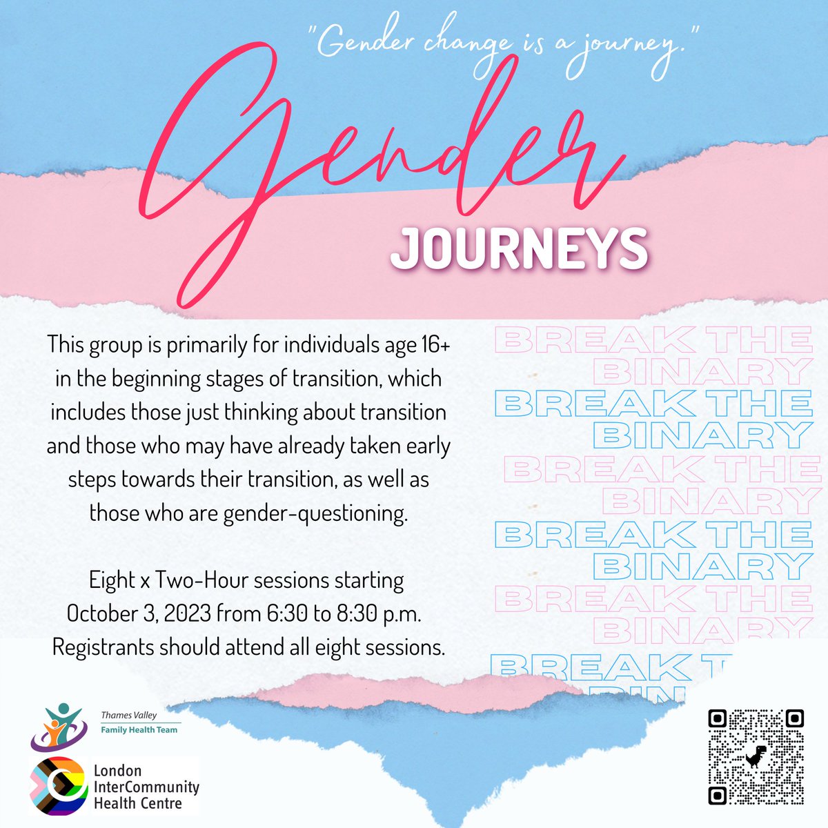 Gender Journeys... Visit thamesvalleyfht.ca/programregistr… to register.