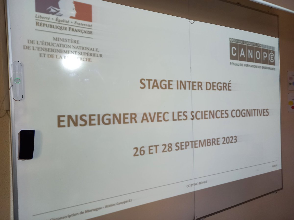 IenMortagne's tweet photo. Stage interdegrés "enseigner avec les sciences cognitives" avec les enseignants du collège Yves Montand et de l'école André  Barbet du Theil sur Huisne. En collaboration avec Anne Salitot de l'atelier @canope_61 
@dsden61 #sciencescognitives https://t.co/NNAjPETi2d