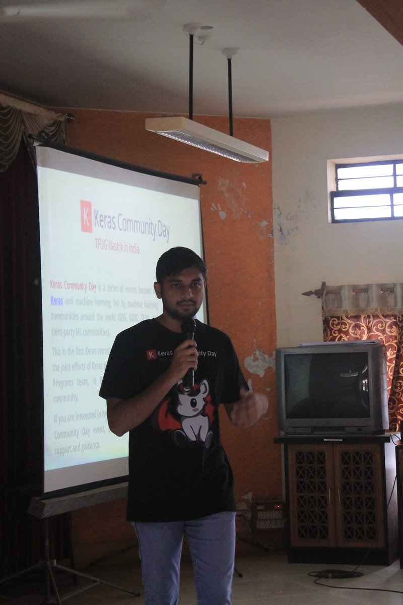 anuragwagh_'s tweet photo. Successfully hosted Keras Community Day Nashik 🚀🎉. Shoutout to our @tfugnashik Team for their efforts to make this event a success.

#kerasday #kcdnashik #tfugnashik #tensorflow #keras #machinelearning #ml https://t.co/iyT91pFXZS