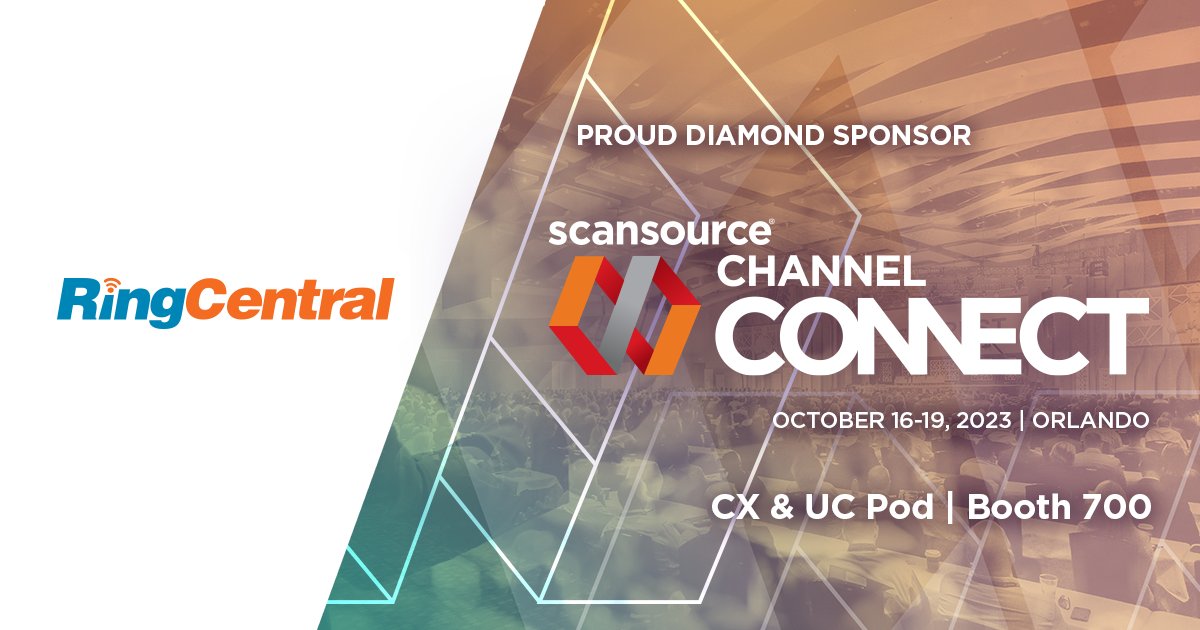 The @RingCentral team is excited to join the @IntelisysCorp partner community for @ScanSource Channel Connect in Orlando next month.

Hope to see all our Intelisys partners there! Get more info and register at web.cvent.com/event/1b3de3ac…

#ChannelConnect2023 #RingCentralReach