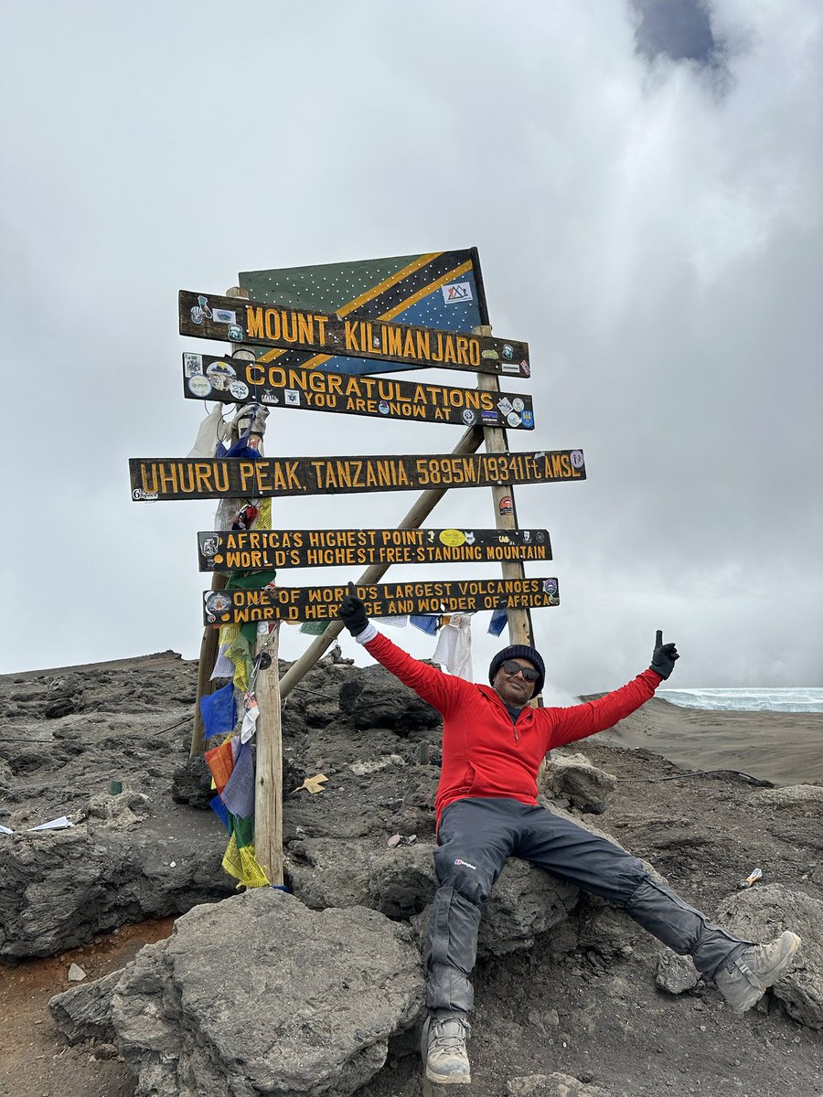 My adventure concurring #Kilimanjaro 19/9/23 . It was a gruelling experience pushing your body &amp; mind set to the limits but glad I did it to raise funds to improve research &amp; medical education in #SriLanka #pemsaa