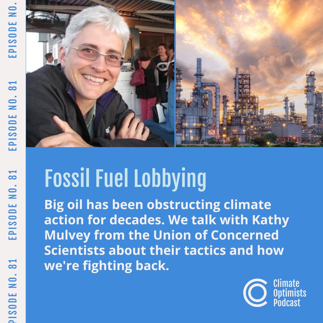 Union of Concerned Scientists (@ucsusa) on Twitter photo On the heels of CA's historic lawsuit against #BigOil, our colleague <a href="/kathy_mulvey/">Kathy Mulvey</a> talks to <a href="/climate_pod/">ClimateOptimistsPodcast</a> about the fossil fuel industry's decades of lies and why we need to #MakePollutersPay as climate impacts affect our communities!
🎧Tune in here: climateoptimists.co/episodes/fossi… On the heels of CA's historic lawsuit against #BigOil, our colleague <a href="/kathy_mulvey/">Kathy Mulvey</a> talks to <a href="/climate_pod/">ClimateOptimistsPodcast</a> about the fossil fuel industry's decades of lies and why we need to #MakePollutersPay as climate impacts affect our communities!
🎧Tune in here: climateoptimists.co/episodes/fossi…