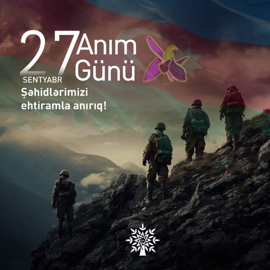 Vətən müharibəsi bizim şanlı tariximiz, şəhidlər və qazilər qürur mənbəyimizdir. Şəhidlərimizi ehtiramla anırıq!