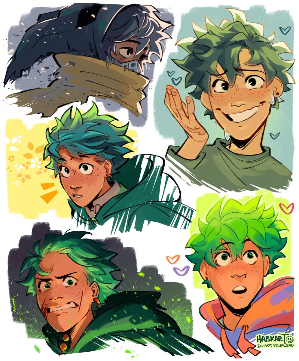 deku doodles I miss drawing him