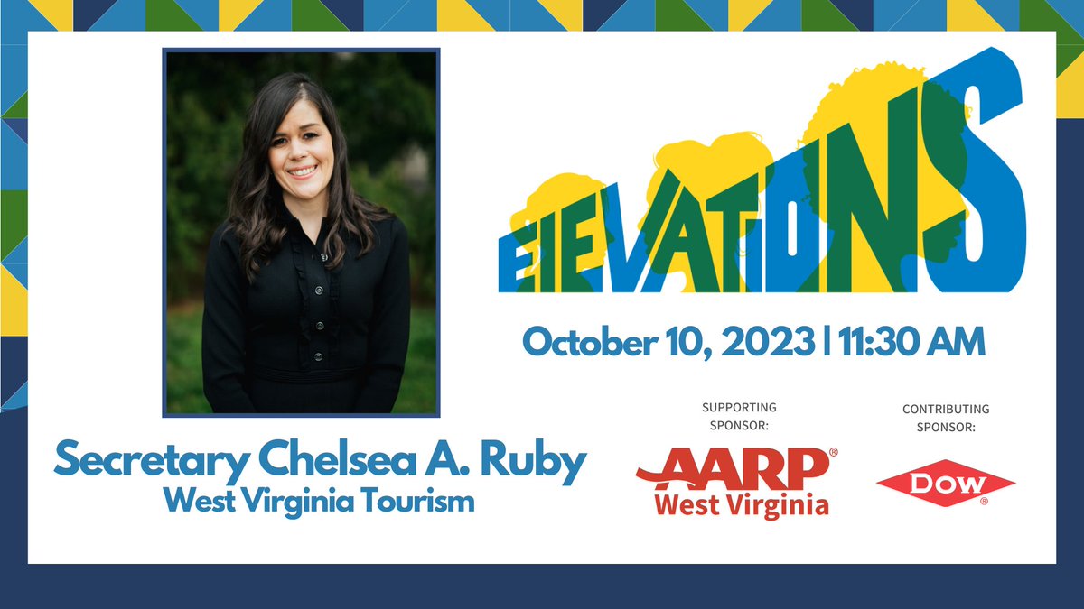 Advantage Valley WV (@advntagevalley) on Twitter photo Join the Charleston Area Alliance’s Elevations professional women’s network luncheon on October 10th as we welcome keynote speaker #WestVirginia Tourism Secretary Chelsea Ruby <a href="/CAAlliance/">Charleston Alliance</a> <a href="/WVTourism/">West Virginia Tourism</a> - #Leadership and #Tourism in #AlmostHeaven - #YesWV Join the Charleston Area Alliance’s Elevations professional women’s network luncheon on October 10th as we welcome keynote speaker #WestVirginia Tourism Secretary Chelsea Ruby <a href="/CAAlliance/">Charleston Alliance</a> <a href="/WVTourism/">West Virginia Tourism</a> - #Leadership and #Tourism in #AlmostHeaven - #YesWV