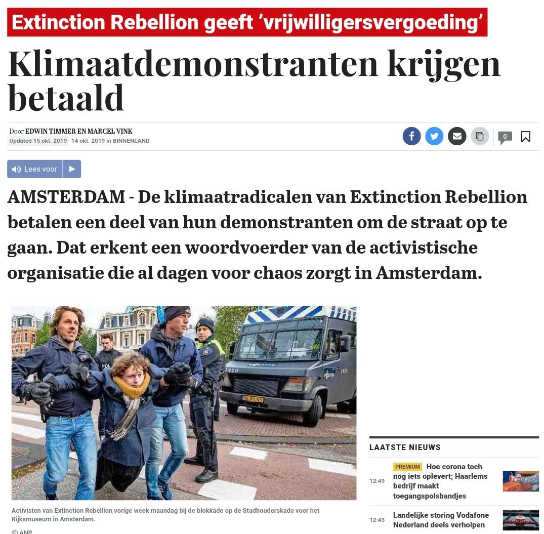 KritischePatri's tweet image. Nog eens over #ExtinctionRebelion 👇