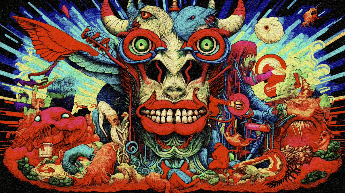 <a href="/ArtvisionNFT/">Artvisionᴺᶠᵀ</a> <a href="/SVosughian/">SHIMA</a> <a href="/Pjorge_M/">Jorge</a> <a href="/AntonesKaragia1/">AtnsMDX</a> <a href="/EddieLee21_/">ᴇᴅᴅɪᴇ 🌻</a> The Pardoner's Tale

In a dreamscape of opulent colors, the Pardoner's duality unfolds. A face emerges where beasts intertwine, crafting a skull's haunting tapestry. Amidst ethereal whispers of greed, truths about avarice and corruption breathe.

.25 $ETH
gallery.manifold.xyz/listing?listin…