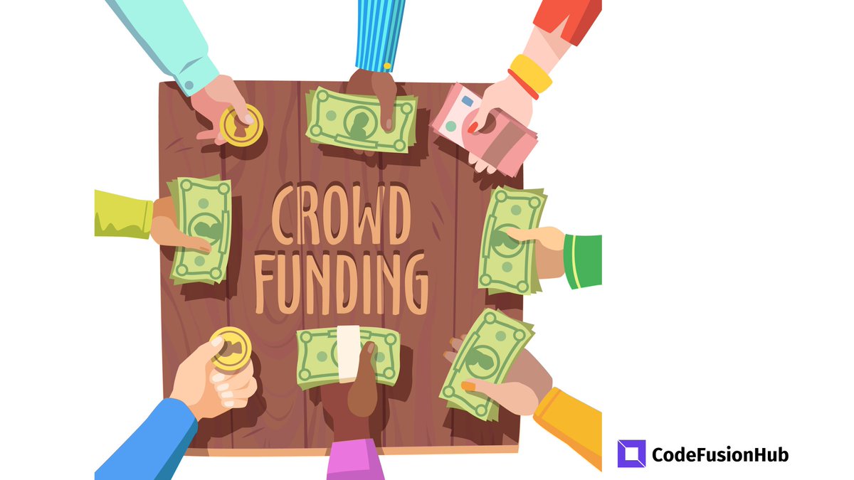 codefusionhub's tweet image. Crowdfunding has emerged as a powerful tool. If you’re considering entering the world of crowdfunding by launching your own platform, you’re in the right place.#codefusionhublife #codefusionhub #crowdfunding #crowdfundingwebsite
tinyurl.com/creating-crowd…