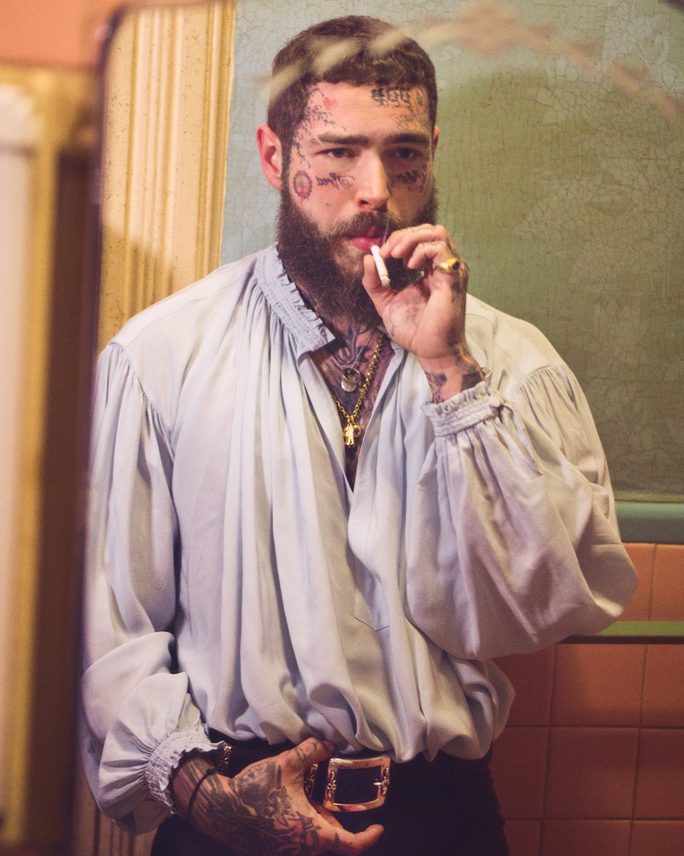 CRFASHIONBOOK's tweet photo. “We live in such an interestingly semi-connected world where everybody is a phone call away, but you lose a lot of the intricacies and nuance of being with the person and seeing what’s actually happening."– @PostMalone https://t.co/bm8vbNcw1k https://t.co/u4t6tN1bw7