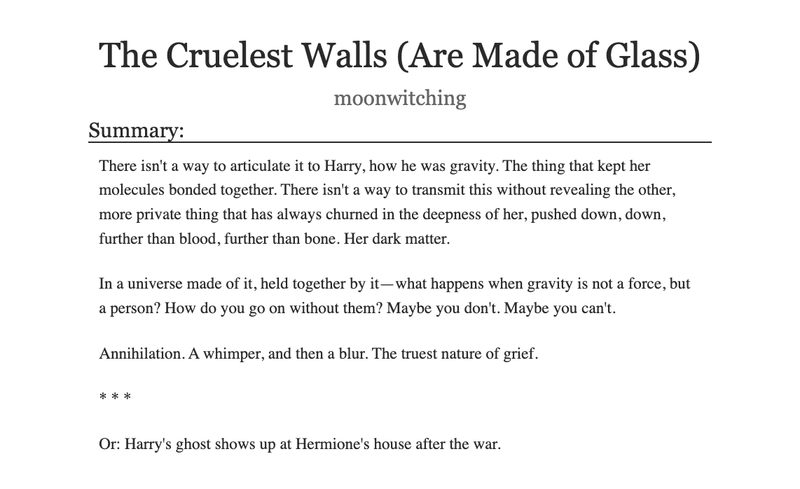 moonwitching's tweet photo. the cruelest walls (are made of glass) — h/hr | 12k words | mind the tags | part 2 of 3 now up on ao3: https://t.co/QShtxvIwZP https://t.co/soKH71Orui