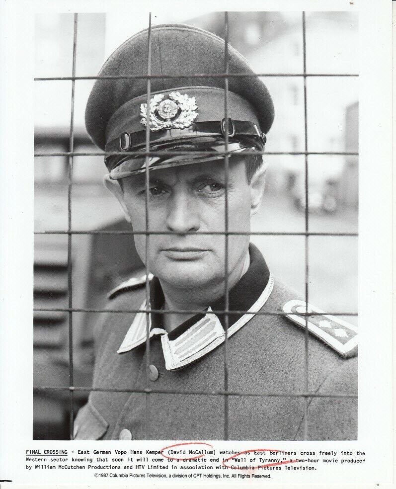 So sad to hear that David McCallum has died. I worked with him in Little Germany in Bradford on ‘Wall of Tyranny’ (see pic) aka ‘Freedom Fighter’ in 1987. I was a young Runner. He was so kind, charming, clever and encouraging. Very special person. Inspiring. 🎥🎬❤️ #davidmccallum