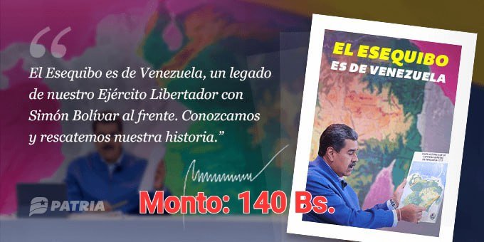 Inicia la entrega del Bono El Esequibo es de Venezuela enviado por nuestro Presidente Nicolás Maduro a través de la Plataforma Patria. La entrega tendrá lugar entre los días 26 al 30 de septiembre de 2023.
#DiálogoSoberano