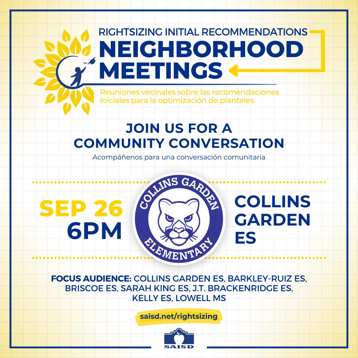 Join us this evening!