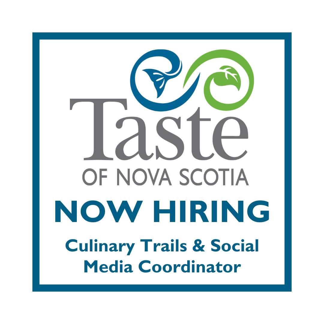 Passionate about Nova Scotia’s culinary scene? We want to hear from you! We’re now hiring a Culinary Trails and Social Media Coordinator. Job posting: bit.ly/3DL7W1D Posting open until 5 p.m. ADT October 10, 2023.