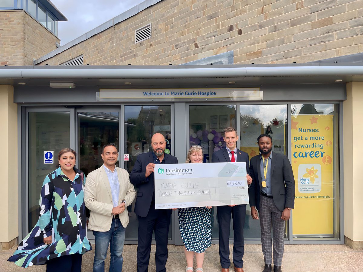 We're immensely thankful to <a href="/PersimmonHomes/">persimmonhomes</a> for their incredible £3000 donation to Marie <a href="/mariecurieuk/">Marie Curie</a>. Your generosity brightens our mission to bring comfort and care to those who need it most.