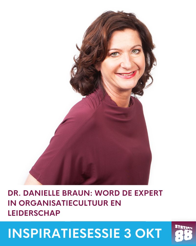Klaar voor verandering en een succesvolle toekomst? Laat je dan, met meer dan 150 andere ondernemers, inspireren door Dr. Danielle Braun bij Station88 op 3 oktober. Meld je aan en verzeker jouw plekje in de zaal: station88.nl/programma/dani…