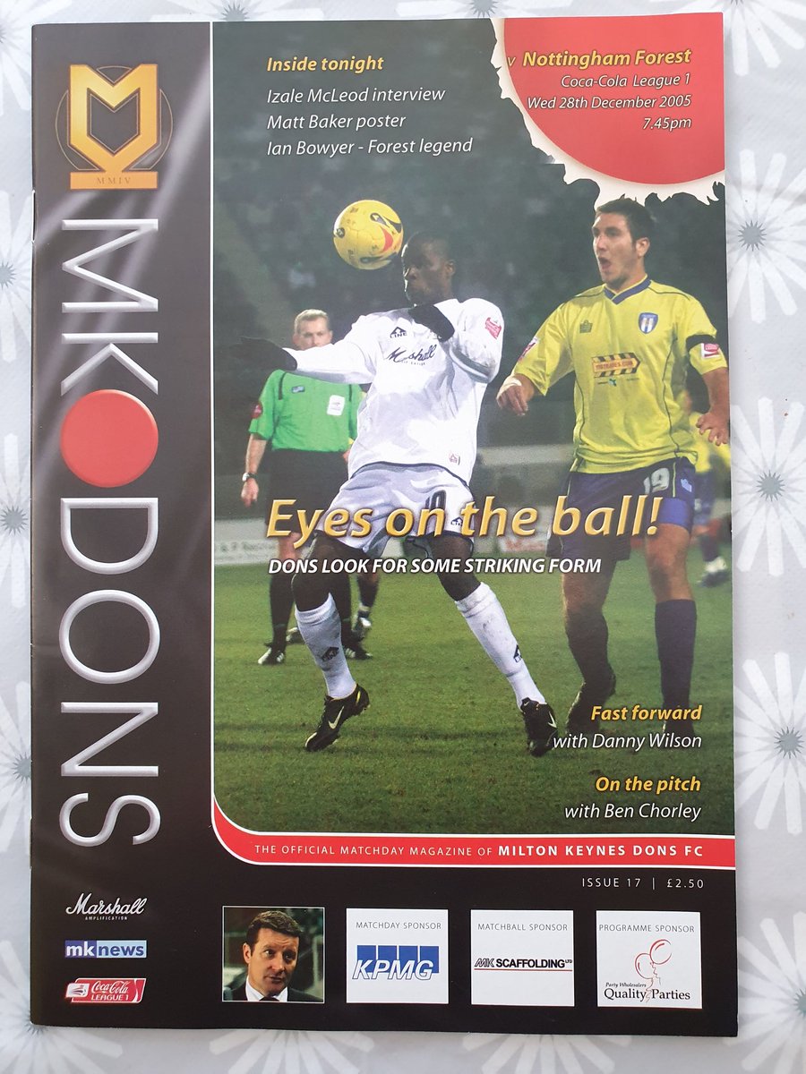 theprogrameshop's tweet photo. * * *#MKDons V Nottingham Forest 2005 Postponed* * *

A programme we do not often come across from the postponed game against #NFFC in December 2005. 

Pick up this rare programme at £20 postage inclusive email theprogrammeshop@outlook.com or DM to secure!

#WeAreProgrammes https://t.co/PnKVFfw9C1