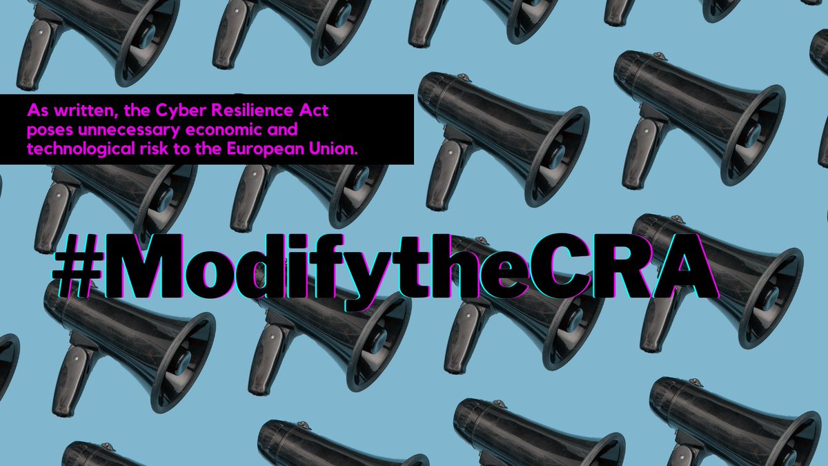 EclipseFdn's tweet photo. The proposed Cyber Resilience Act (CRA) could limit European SMEs access to OSS projects. 12 organisations, including the Eclipse Foundation, have signed an open letter addressed to policymakers proposing a solution: https://t.co/XCBZfK0IZo #modifytheCRA #CRAforOSS https://t.co/LXkBrcI1Zs