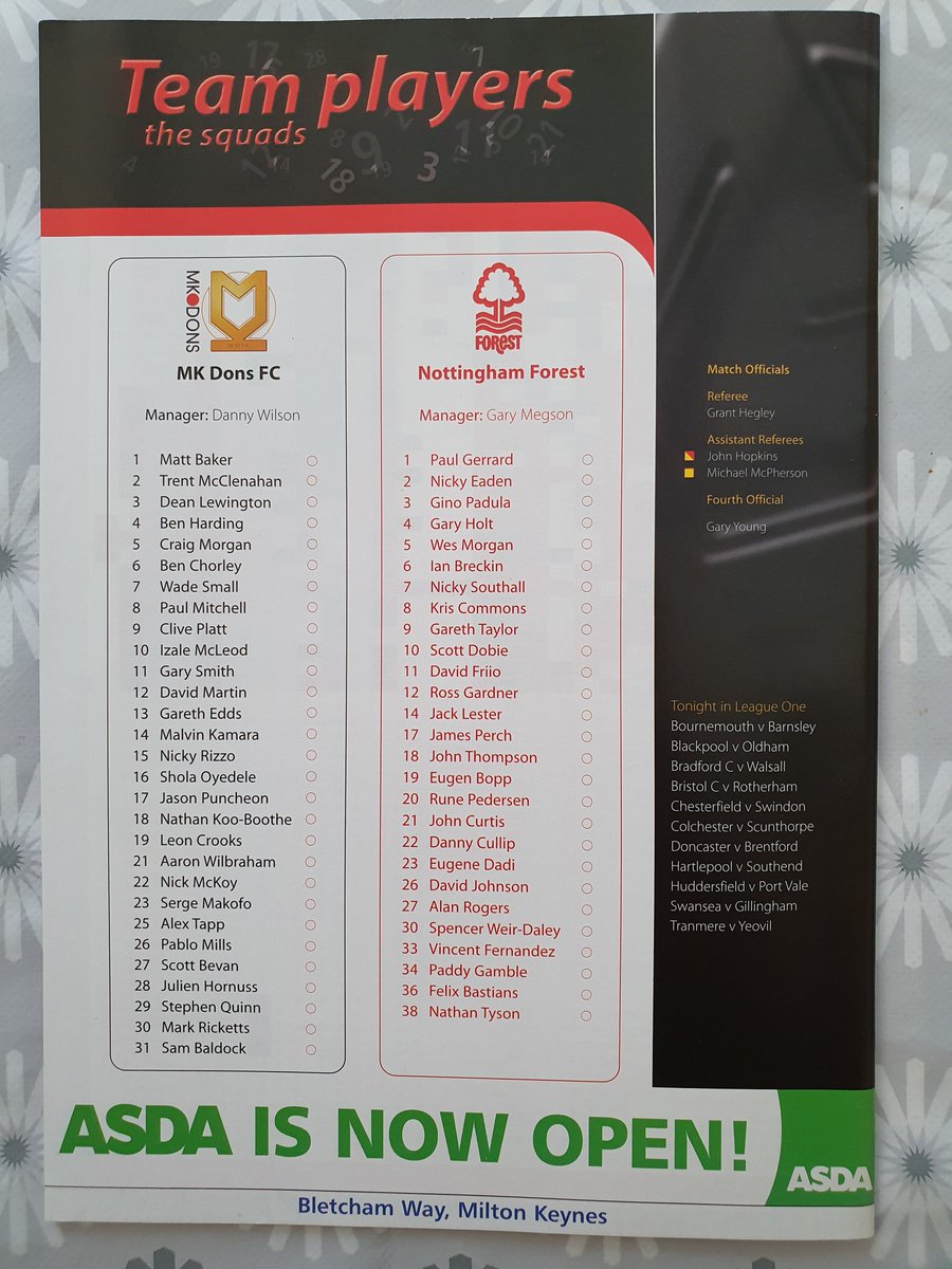 theprogrameshop's tweet photo. * * *#MKDons V Nottingham Forest 2005 Postponed* * *

A programme we do not often come across from the postponed game against #NFFC in December 2005. 

Pick up this rare programme at £20 postage inclusive email theprogrammeshop@outlook.com or DM to secure!

#WeAreProgrammes https://t.co/PnKVFfw9C1