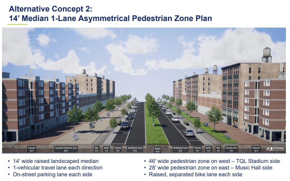 WeMoveCincy's tweet photo. Central Parkway Reimagined: Let us know what you think of the four concepts shown below and detailed in our online survey. The survey is open until this Sunday, Oct. 1.
➡️Survey link: https://t.co/cIxgsgnIAI
@CityOfCincy  @Local12 @FOX19 @WLWT @WCPO @Enquirer @MReisCincinnati https://t.co/H2xX9CgDgH