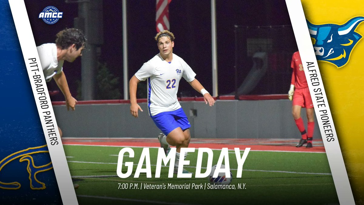 UPB Athletics (@upb_panthers) on Twitter photo Gameday: <a href="/UPB_MSOC/">UPB Men’s Soccer</a> vs. <a href="/ascathletics/">Alfred State Athletics</a>
7:00 p.m. | Veteran's Memorial Park | Salamanca, N.Y.
🎥 - buff.ly/3EScGTp
🔢 - buff.ly/3PtSTid Gameday: <a href="/UPB_MSOC/">UPB Men’s Soccer</a> vs. <a href="/ascathletics/">Alfred State Athletics</a>
7:00 p.m. | Veteran's Memorial Park | Salamanca, N.Y.
🎥 - buff.ly/3EScGTp
🔢 - buff.ly/3PtSTid