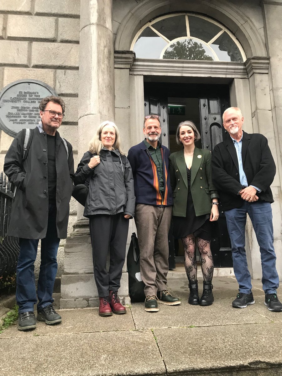 Great day @MoLI_Museum with @UCD_writer UCD CW @HumanitiesUCD Ian Davidson, Paula McGrath, Victoria Kennefick and Campbell McGrath here at WORDFEVER a UCD CW conference