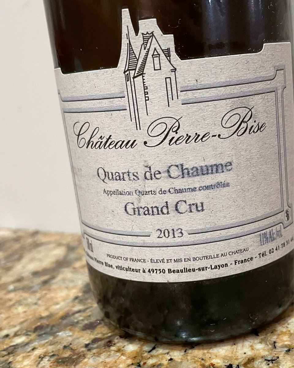 chriswinedoctor's tweet photo. Seriously last-minute, but seriously good, addition to tomorrow’s Loire 2013 at Ten Years report. #Loire #Loire13 #Loire2013 #pierrebise #chateaupierrebise #anjou #quartsdechaume #wine https://t.co/c4Ed54LZ4w