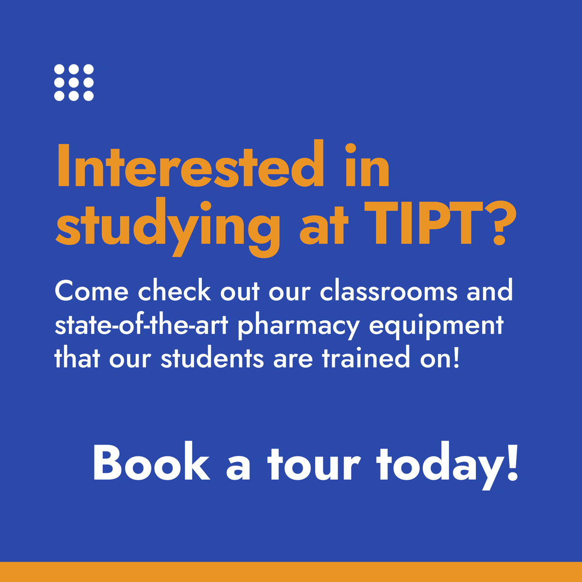 TIPTechnology's tweet photo. Begin your #career journey today 📚 Visit us at https://t.co/gzGian62kK to book a tour with us! https://t.co/iroqRKgNhq