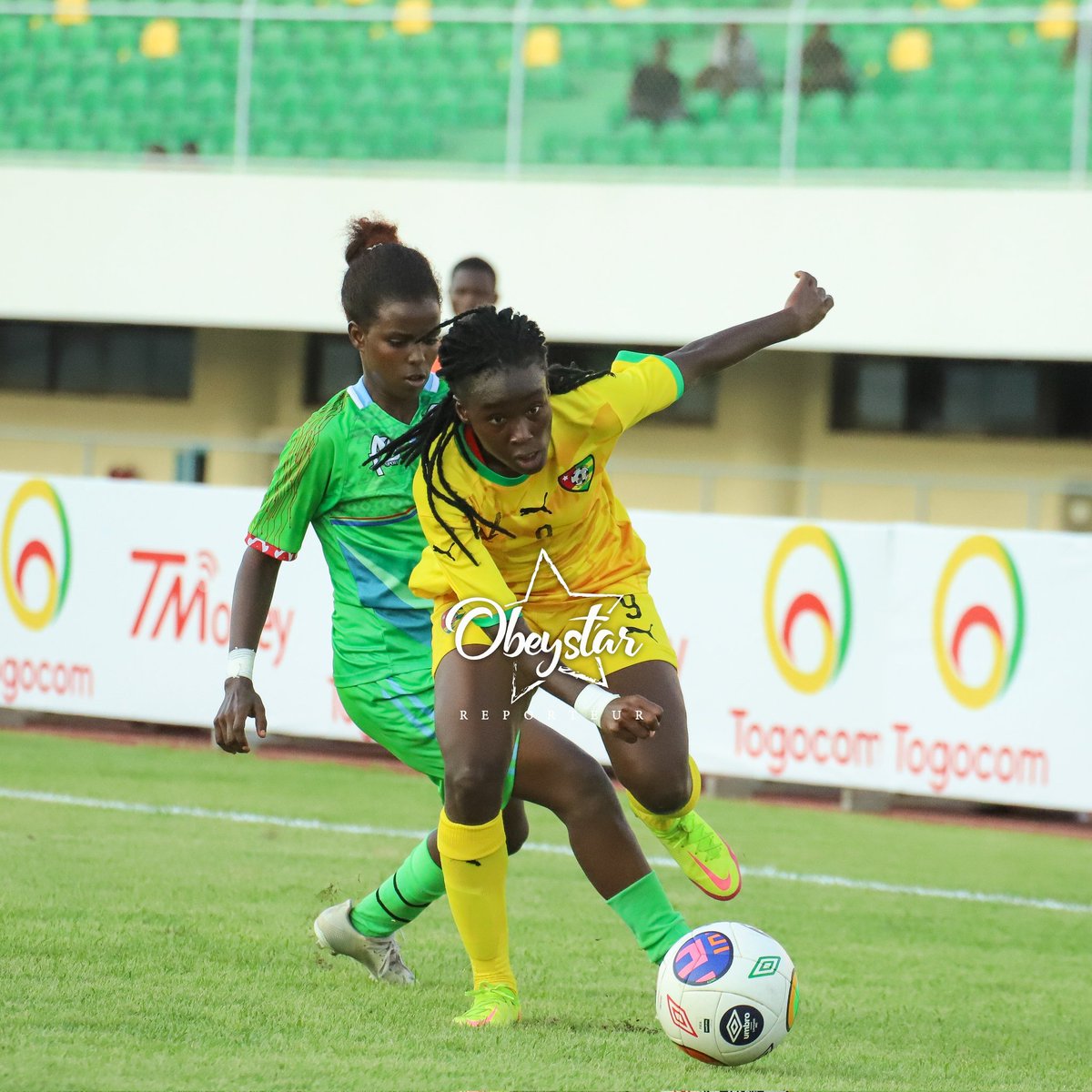 ObeyStar6's tweet photo. Togo🇹🇬 6️⃣🆚️0️⃣ 🇩🇯Djibouti.
Ls Éperviers Dames seniors du Togo humilient les gazelles du Djibouti au match retour des éliminatoires de la CAN féminine Maroc 2024. Les Éperviers st qualifiés pr le 2nd tour et vt affronter ls Twiga Stars 2 la Tanzanie en novembre (25 Nov~05 Déc) https://t.co/gGoDKybNcg