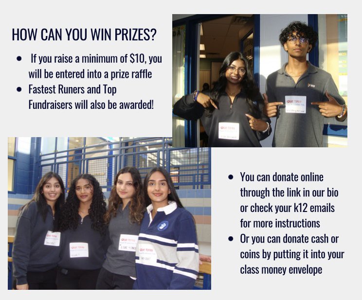 FMMSAC's tweet image. Here are the prizes for our Terry Fox Run! Top fundraisers and fastest runners will be awarded prizes like gift cards &amp;amp; vouchers from our sponsors.

Check your k12 emails or click the donation link in our bio. Continue to share the link with family &amp;amp; friends 🤩@FMMtweets