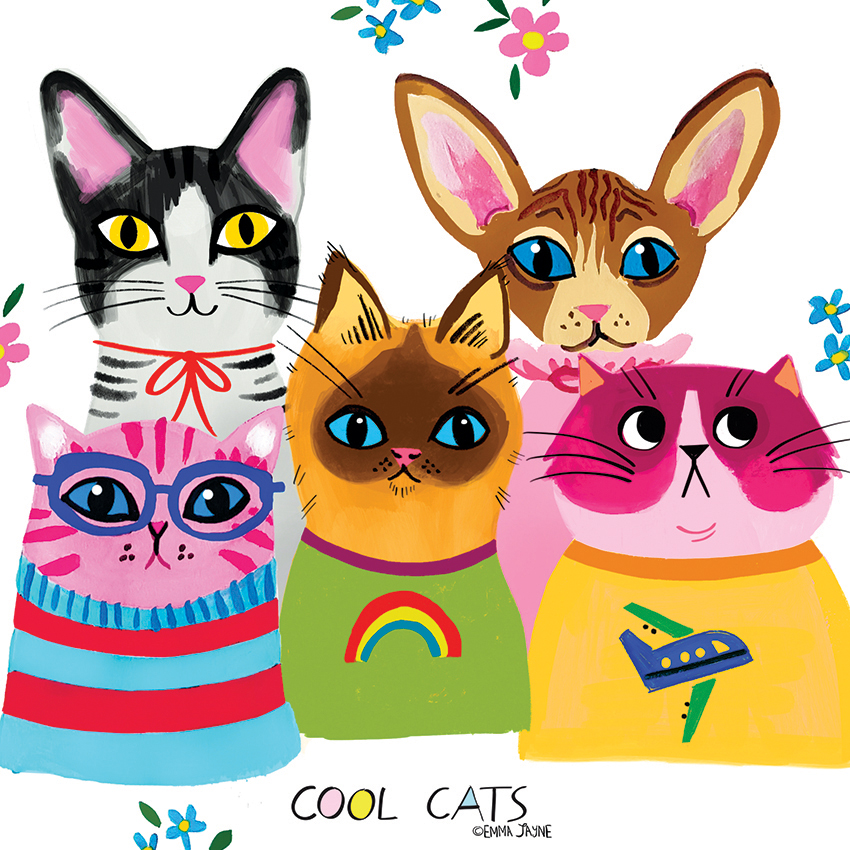 Cool cats 😸
#cats #surfacedesigner #illustrator #kidlitillustrator
