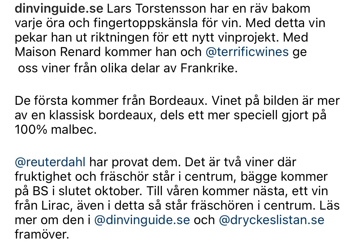 LarsTorstenson's tweet photo. Kommer i bs i Sverige om ca en månad. #maisonrenard @DinvinguideSE @Reuterdahl @theterrificwine #bordeaux #lirac https://t.co/2uP3by8wUz
