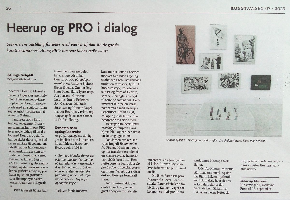 KUNSTAVISEN september/oktober
#heerupmuseum #henryheerup #kunst #kunstavisen
annettesjoelund.dk