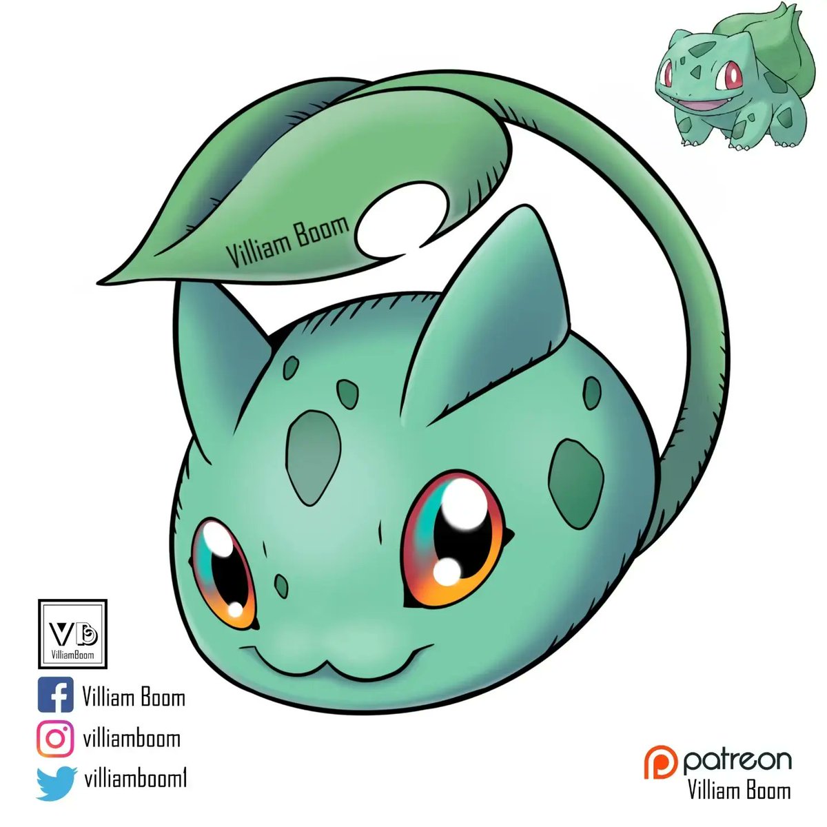 Bulbasaur as a baby digimon 

Bulbomon, baby stage Digimon.

This Digimon feeds on the sun's rays. uses its leaf to cover itself when it is already satisfied. If he is concentrated, he is able to make flowers grow around 

#digimon #digimonart #digimonadventure #DIGIMONSEEKERS