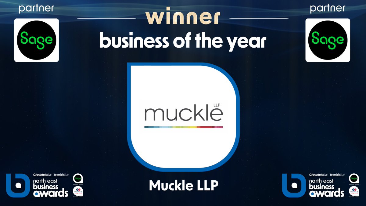 It’s the big one now - it’s time for Business of the Year, in partnership with @SageUK Who will win out of @MuckleLLP, @wootzano or @razorbluegroup? Our Business of 2023 is… Muckle LLP! #ad #NEBizAwards