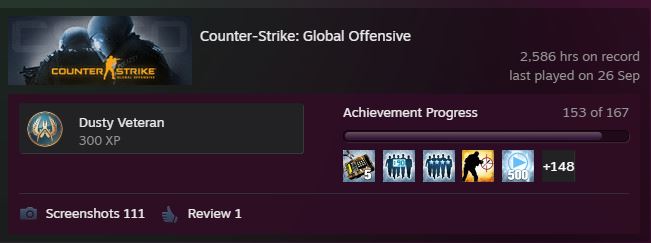 ChocoSandwhich's tweet image. 5000+hrs. Had a lot of fun over the years #CSGO