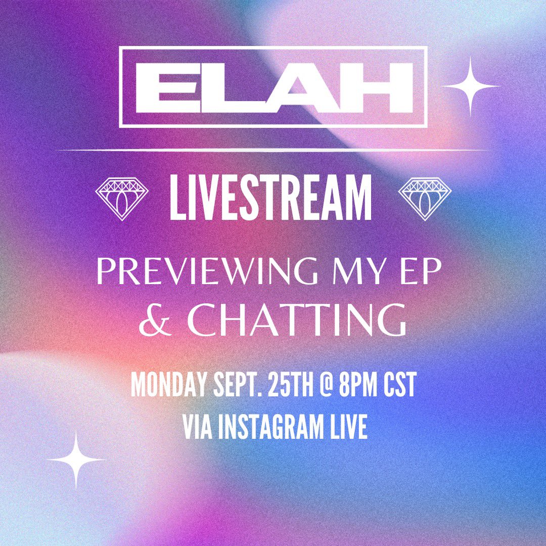 livestreaming on instagram tomorrow at 8pm (CST) - come hang 💎💫☁️